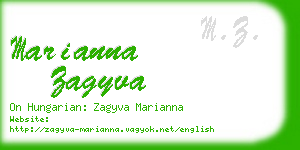 marianna zagyva business card